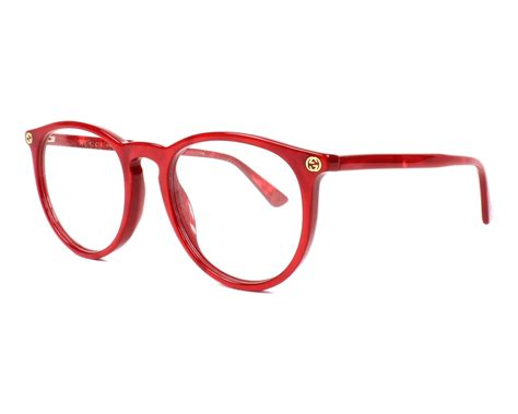 red gucci glasses